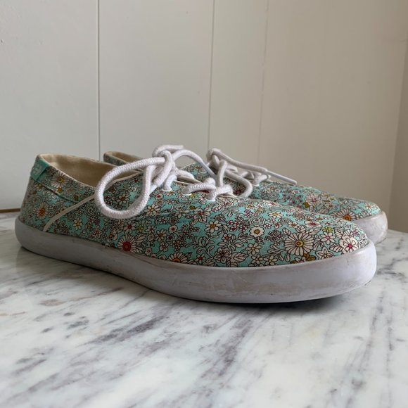 Women's Etnies Floral Sneakers size 8 - Picture 2 of 12